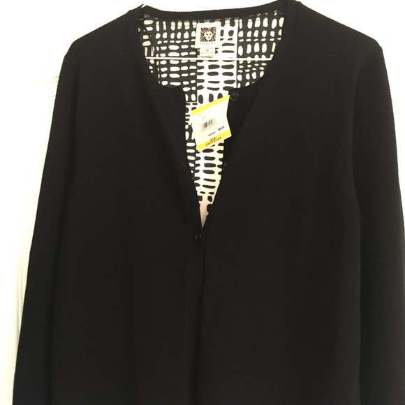 Anne Klein Black Cardigan - NWT - Picture 4 of 4